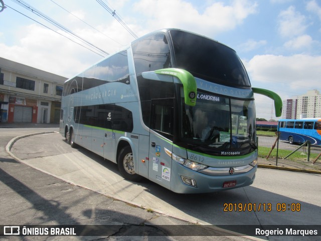 Viação Garcia 8612 na cidade de São José dos Campos, São Paulo, Brasil, por Rogerio Marques. ID da foto: 6445796.