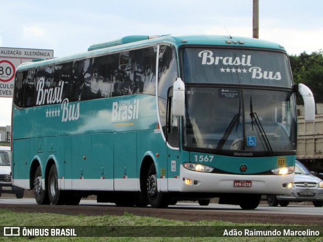 Brasil Bus 1567 na cidade de Belo Horizonte, Minas Gerais, Brasil, por Adão Raimundo Marcelino. ID da foto: 6446857.