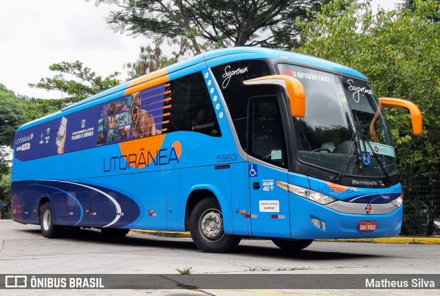 Litorânea Transportes Coletivos 5983 na cidade de São Paulo, São Paulo, Brasil, por Matheus dos Anjos Silva. Número da foto: #6447072.
