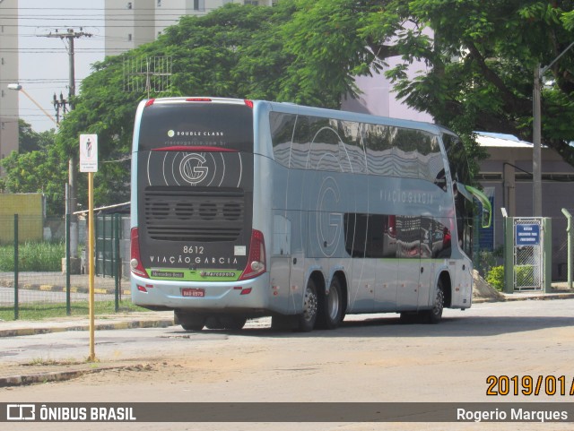 Viação Garcia 8612 na cidade de São José dos Campos, São Paulo, Brasil, por Rogerio Marques. ID da foto: 6445783.