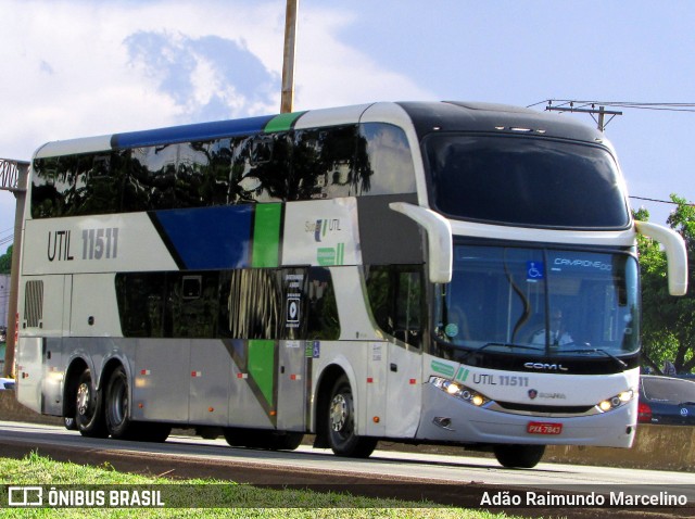 UTIL - União Transporte Interestadual de Luxo 11511 na cidade de Belo Horizonte, Minas Gerais, Brasil, por Adão Raimundo Marcelino. ID da foto: 6446838.