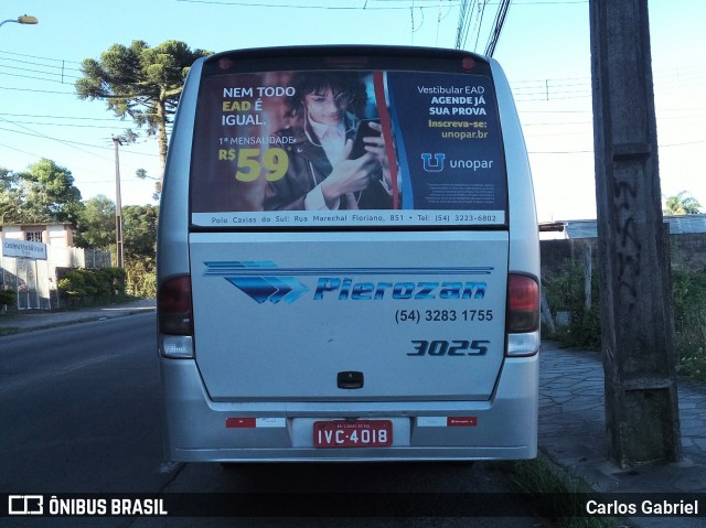 Pierozan Transporte Turismo 3025 na cidade de Caxias do Sul, Rio Grande do Sul, Brasil, por Carlos Gabriel. Número da foto: #6446951.