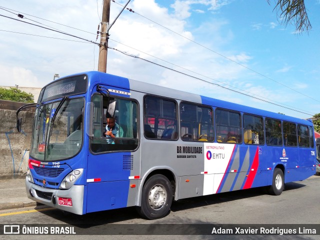 BR Mobilidade Baixada Santista 7316 na cidade de Santos, São Paulo, Brasil, por Adam Xavier Rodrigues Lima. ID da foto: 6446090.