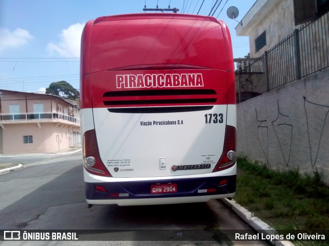 Viação Piracicabana 1733 na cidade de São Paulo, São Paulo, Brasil, por Rafael Lopes de Oliveira. Número da foto: #6449084.