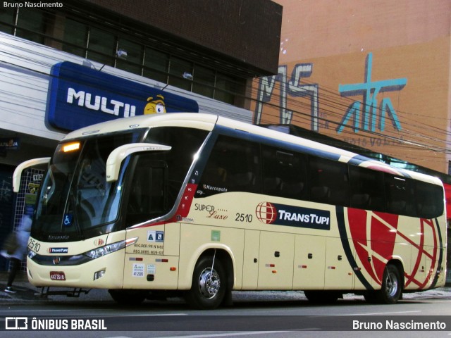 TransTupi Turismo e Fretamento 2510 na cidade de Curitiba, Paraná, Brasil, por Bruno Nascimento. Número da foto: #6447572.