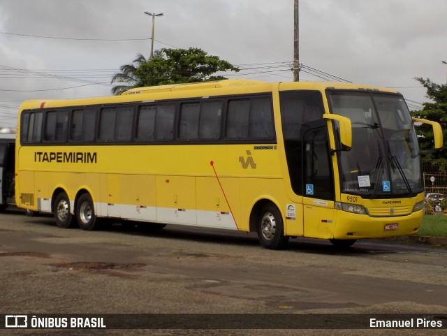 Viação Itapemirim 9501 na cidade de São Luís, Maranhão, Brasil, por Emanuel Pires. Número da foto: #6448534.