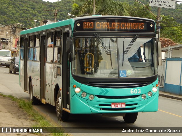 TUSMIL - Transporte Urbano São Miguel 603 na cidade de Juiz de Fora, Minas Gerais, Brasil, por André Luiz Gomes de Souza. ID da foto: 6449020.