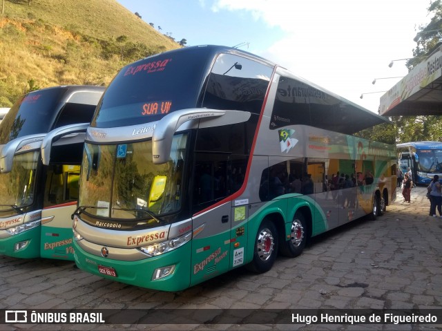 Expressa Turismo 55480 na cidade de Passa Quatro, Minas Gerais, Brasil, por Hugo Henrique de Figueiredo. ID da foto: 6449188.