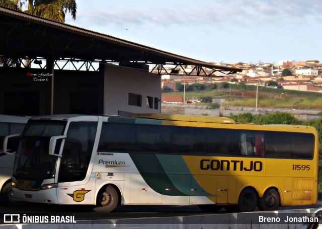 Empresa Gontijo de Transportes 11595 na cidade de São Gotardo, Minas Gerais, Brasil, por Breno  Jonathan. ID da foto: 6447893.