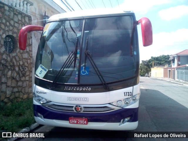 Viação Piracicabana 1733 na cidade de São Paulo, São Paulo, Brasil, por Rafael Lopes de Oliveira. ID da foto: 6449077.