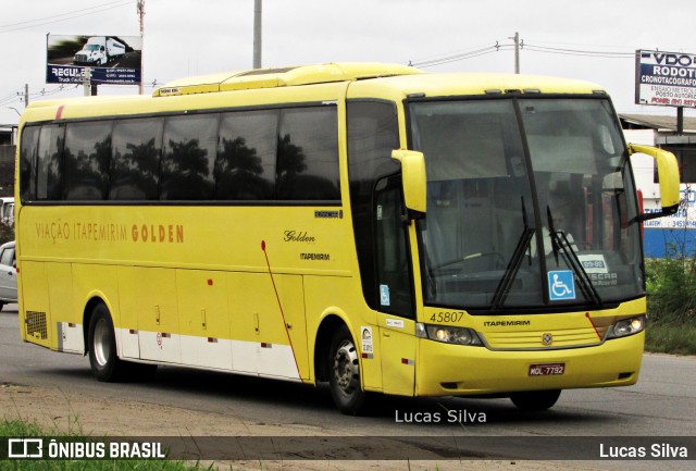 Viação Itapemirim 45807 na cidade de Recife, Pernambuco, Brasil, por Lucas Silva. ID da foto: 6447461.