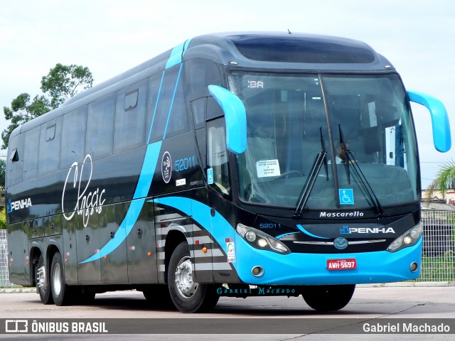 Empresa de Ônibus Nossa Senhora da Penha 52011 na cidade de Curitiba, Paraná, Brasil, por Gabriel Machado. ID da foto: 6447661.