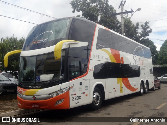 Starline Turismo 2200 na cidade de Caldas Novas, Goiás, Brasil, por Guilherme Antonio. Número da foto: #6401533.