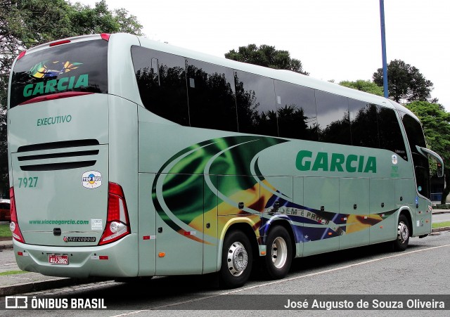 Viação Garcia 7927 na cidade de Curitiba, Paraná, Brasil, por José Augusto de Souza Oliveira. Número da foto: #6403548.