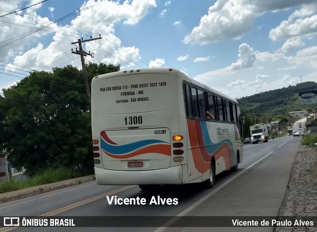 Viação São Miguel Formiga 1300 na cidade de Formiga, Minas Gerais, Brasil, por Vicente de Paulo Alves. ID da foto: 6401551.