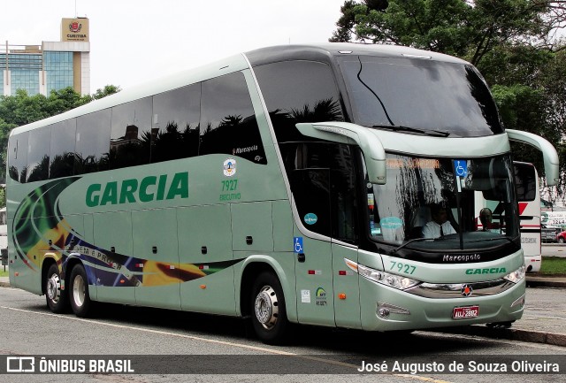 Viação Garcia 7927 na cidade de Curitiba, Paraná, Brasil, por José Augusto de Souza Oliveira. Número da foto: #6403560.