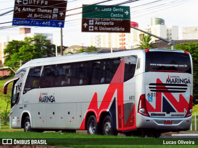 Expresso Maringá 6011 na cidade de Londrina, Paraná, Brasil, por Lucas Oliveira . ID da foto: 6402405.