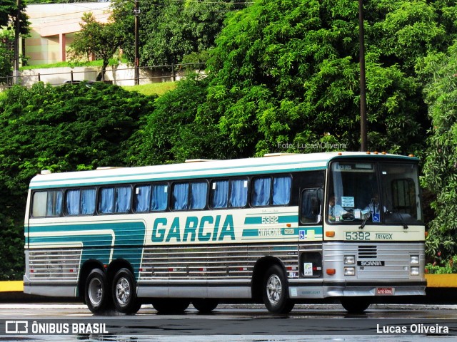 Viação Garcia 5392 na cidade de Londrina, Paraná, Brasil, por Lucas Oliveira . ID da foto: 6402443.