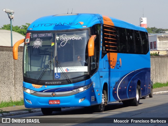 Litorânea Transportes Coletivos 5682 na cidade de São Paulo, São Paulo, Brasil, por Moaccir  Francisco Barboza. ID da foto: 6402658.