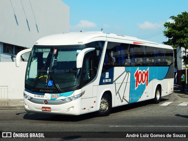 Auto Viação 1001 RJ 108.322 na cidade de Rio de Janeiro, Rio de Janeiro, Brasil, por André Luiz Gomes de Souza. ID da foto: 6403579.