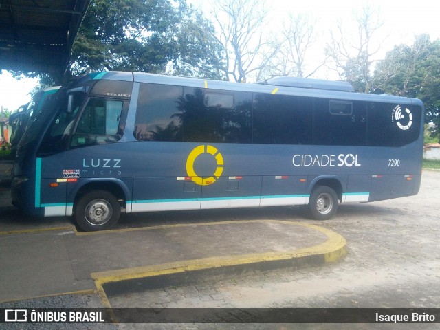 Viação Cidade Sol 7290 na cidade de Valença, Bahia, Brasil, por Isaque Brito. Número da foto: #6402912.