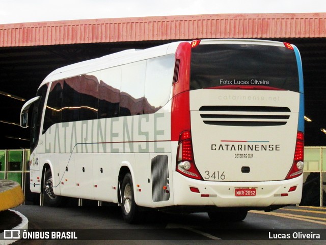 Auto Viação Catarinense 3416 na cidade de Londrina, Paraná, Brasil, por Lucas Oliveira . Número da foto: #6402417.