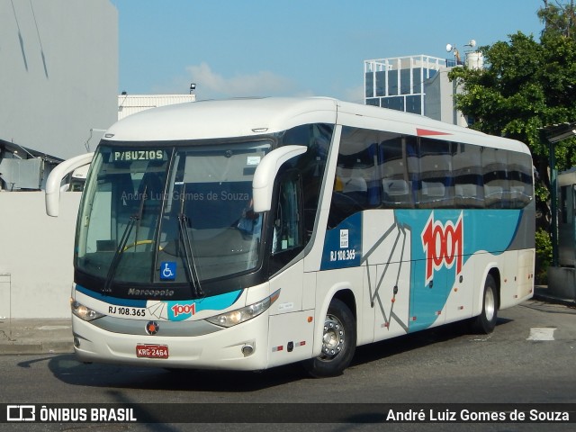 Auto Viação 1001 RJ 108.365 na cidade de Rio de Janeiro, Rio de Janeiro, Brasil, por André Luiz Gomes de Souza. ID da foto: 6403053.