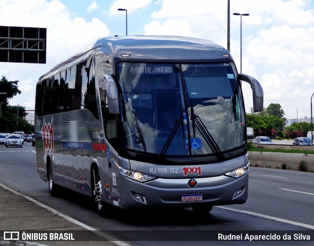 Auto Viação 1001 RJ 108.152 na cidade de São Paulo, São Paulo, Brasil, por Rudnei Aparecido da Silva. ID da foto: 6449717.