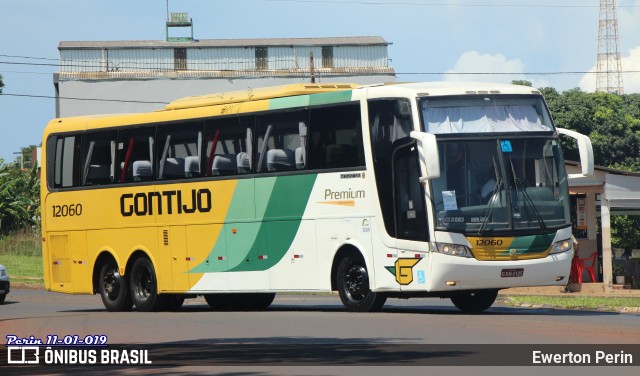 Empresa Gontijo de Transportes 12060 na cidade de Foz do Iguaçu, Paraná, Brasil, por Ewerton Perin. Número da foto: #6451043.