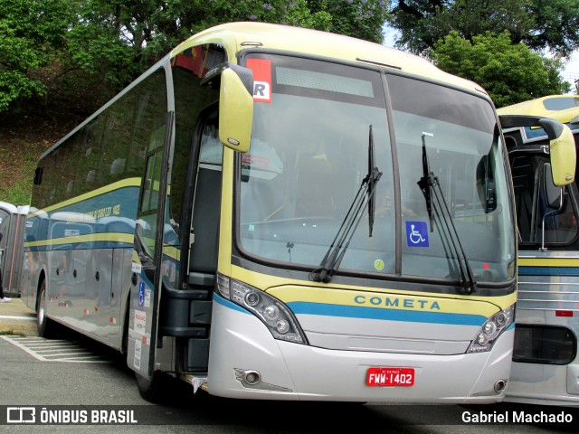 Viação Cometa 1402 na cidade de São Paulo, São Paulo, Brasil, por Gabriel Machado. Número da foto: #6449680.