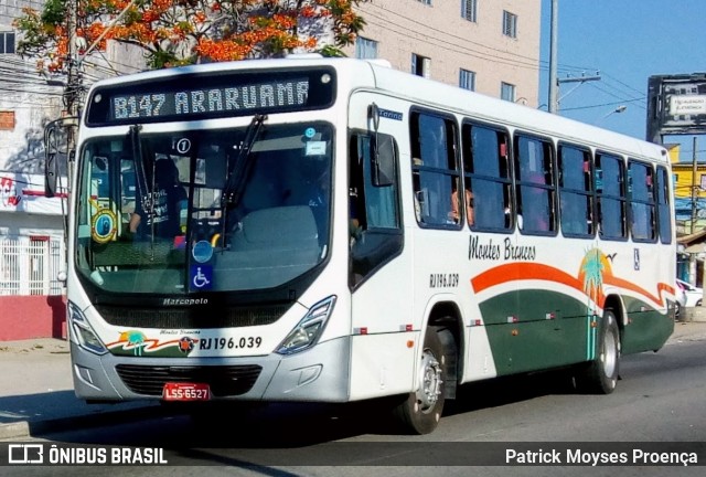 Viação Montes Brancos RJ 196.039 na cidade de Brasil, por Patrick Moyses Proença. ID da foto: 6449567.