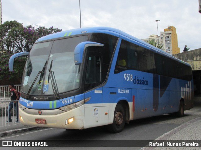 UTIL - União Transporte Interestadual de Luxo 9518 na cidade de Belo Horizonte, Minas Gerais, Brasil, por Rafael Nunes Pereira. ID da foto: 6451521.