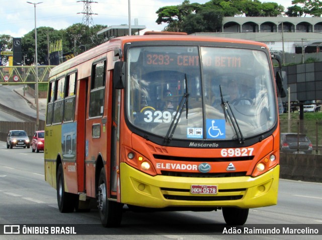 Viação Santa Edwiges 69827 na cidade de Contagem, Minas Gerais, Brasil, por Adão Raimundo Marcelino. Número da foto: #6451140.