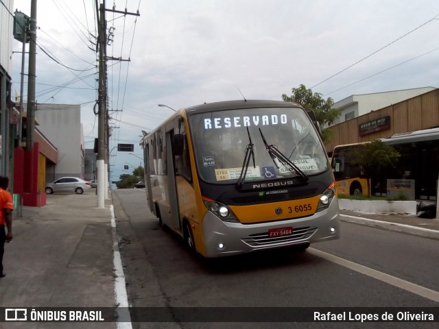 Transunião Transportes 3 6055 na cidade de São Paulo, São Paulo, Brasil, por Rafael Lopes de Oliveira. ID da foto: 6449474.