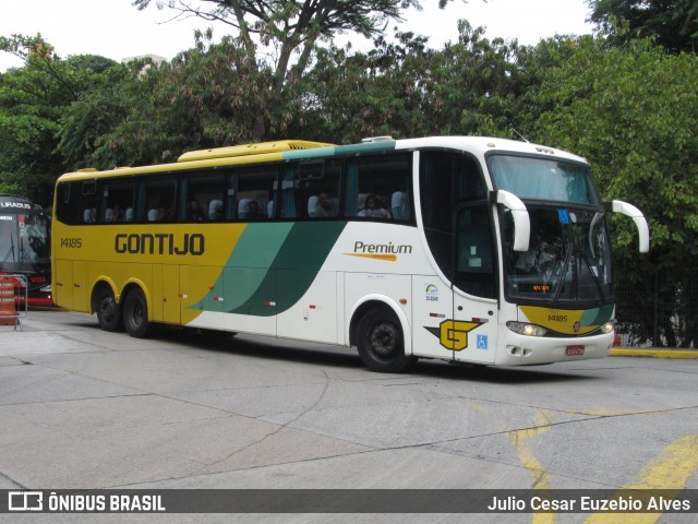 Empresa Gontijo de Transportes 14185 na cidade de São Paulo, São Paulo, Brasil, por Julio Cesar Euzebio Alves. Número da foto: #6449935.