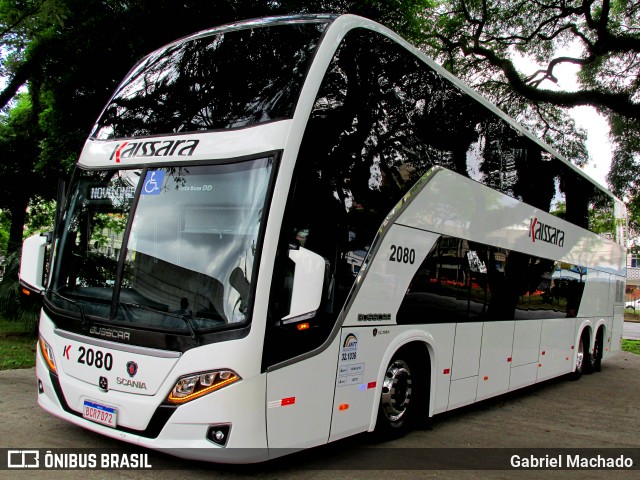 Kaissara - Viação Caiçara 2080 na cidade de Curitiba, Paraná, Brasil, por Gabriel Machado. Número da foto: #6449683.