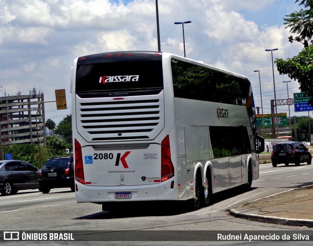 Kaissara - Viação Caiçara 2080 na cidade de São Paulo, São Paulo, Brasil, por Rudnei Aparecido da Silva. Número da foto: #6449694.