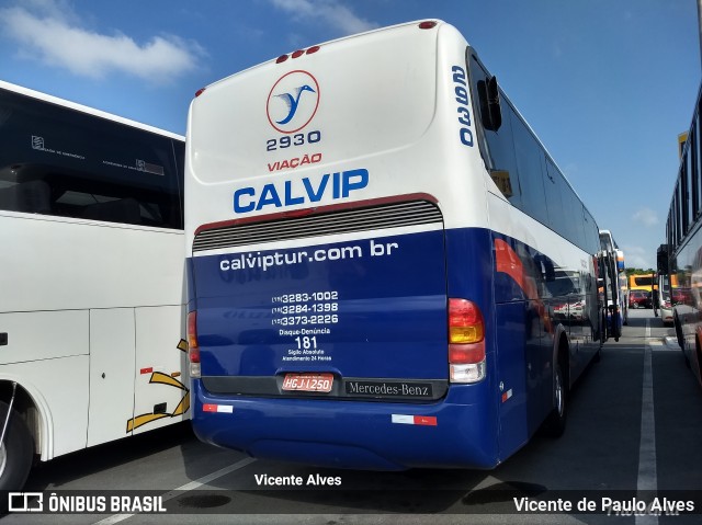 Viação Calvip 2930 na cidade de Aparecida, São Paulo, Brasil, por Vicente de Paulo Alves. Número da foto: #6449833.