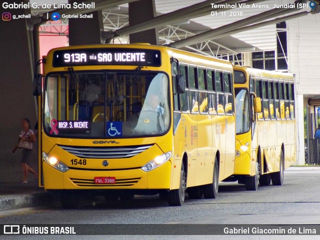Viação Leme 1548 na cidade de Jundiaí, São Paulo, Brasil, por Gabriel Giacomin de Lima. Número da foto: #6452712.