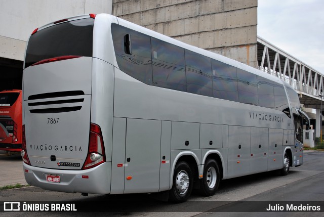 Viação Garcia 7867 na cidade de Campinas, São Paulo, Brasil, por Julio Medeiros. Número da foto: #6452827.