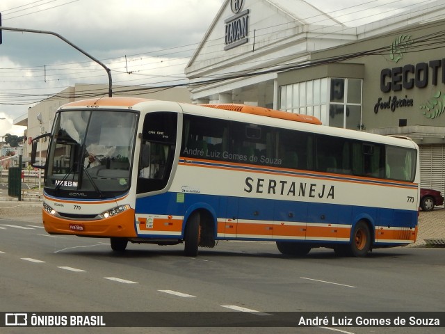 Viação Sertaneja 770 na cidade de Juiz de Fora, Minas Gerais, Brasil, por André Luiz Gomes de Souza. ID da foto: 6452366.