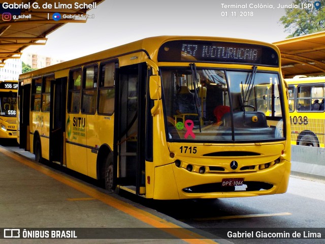 Viação Leme 1715 na cidade de Jundiaí, São Paulo, Brasil, por Gabriel Giacomin de Lima. Número da foto: #6452783.