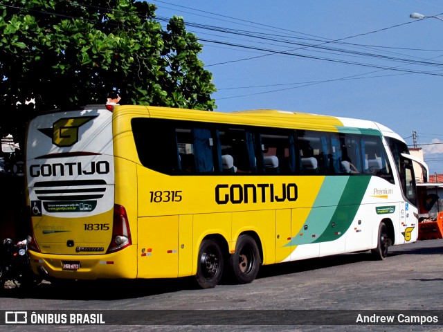 Empresa Gontijo de Transportes 18315 na cidade de Pirapora, Minas Gerais, Brasil, por Andrew Campos. Número da foto: #6453136.