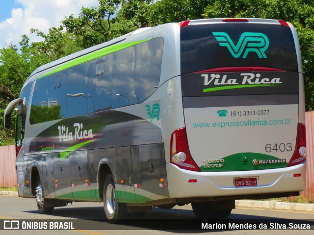 Expresso Vila Rica 6403 na cidade de Brasília, Distrito Federal, Brasil, por Marlon Mendes da Silva Souza. Número da foto: #6452505.