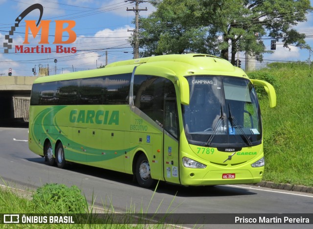 Viação Garcia 7789 na cidade de Campinas, São Paulo, Brasil, por Prisco Martin Pereira. ID da foto: 6451703.