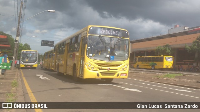 TCGL - Transportes Coletivos Grande Londrina 3323 na cidade de Londrina, Paraná, Brasil, por Gian Lucas  Santana Zardo. Número da foto: #6453606.