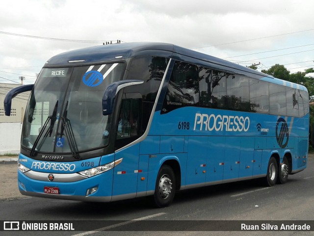 Auto Viação Progresso 6198 na cidade de Teresina, Piauí, Brasil, por Ruan Silva Andrade. Número da foto: #6453502.