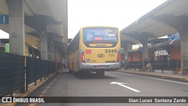 TCGL - Transportes Coletivos Grande Londrina 3349 na cidade de Londrina, Paraná, Brasil, por Gian Lucas  Santana Zardo. Número da foto: #6453745.