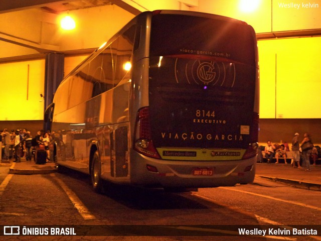 Viação Garcia 8144 na cidade de Sorocaba, São Paulo, Brasil, por Weslley Kelvin Batista. Número da foto: #6453940.