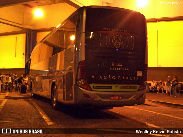 Viação Garcia 8144 na cidade de Sorocaba, São Paulo, Brasil, por Weslley Kelvin Batista. ID da foto: 6453940.